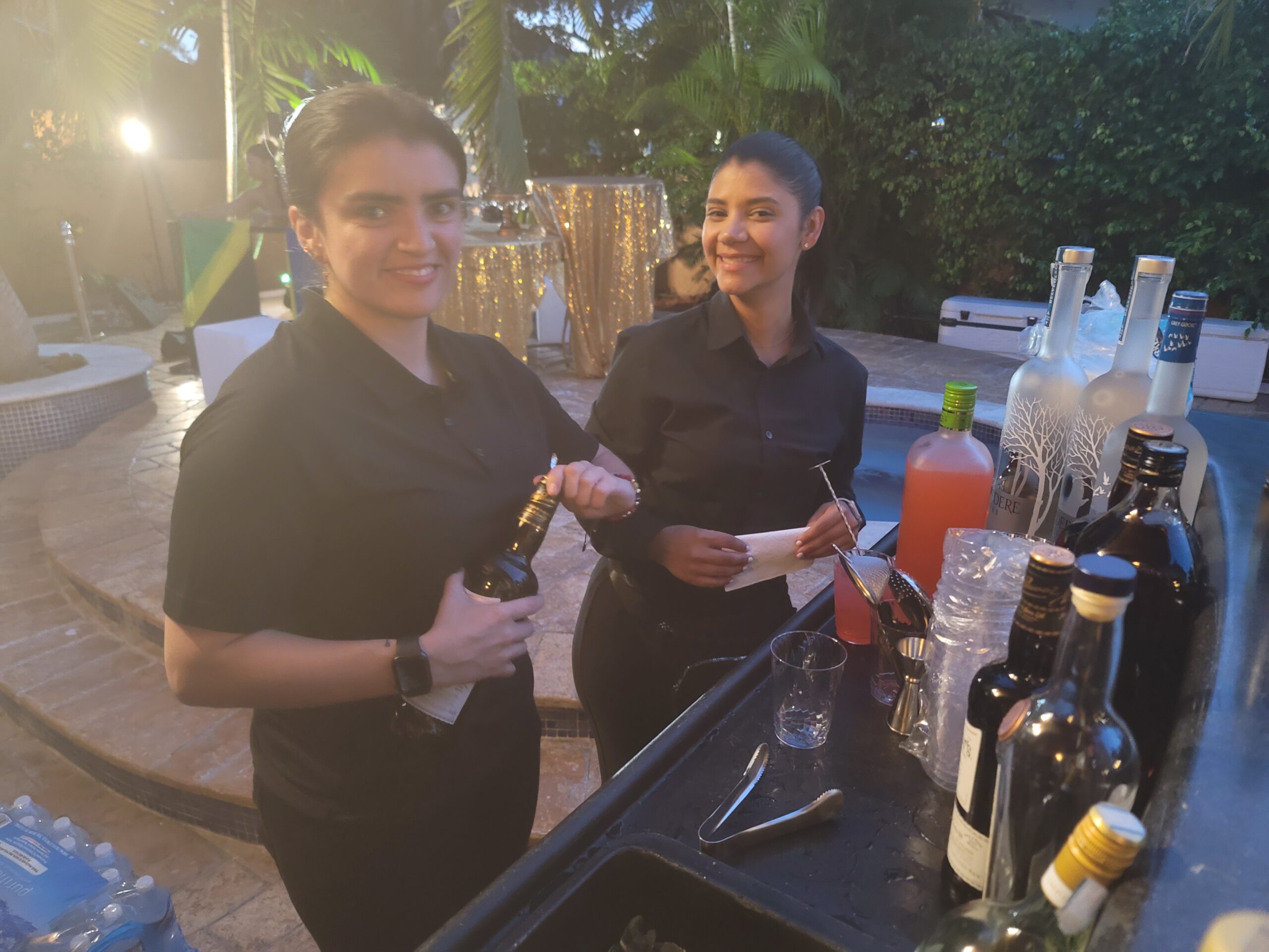 Bartenders listos para eventos