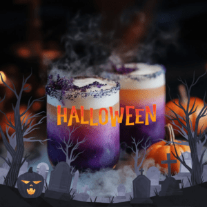 "Una clase interactiva de cócteles de Halloween en 786 Bartend, The Bartenders Institute en Miami, donde los participantes crean cócteles temáticos espeluznantes dirigidos por un Bartender profesional."